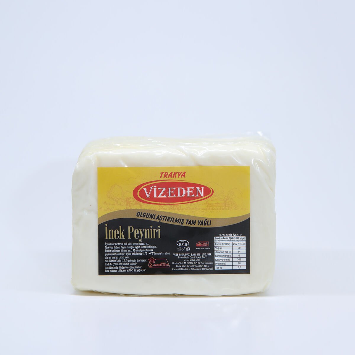 VİZEDEN YUMUŞAK İNEK PEYNİRİ