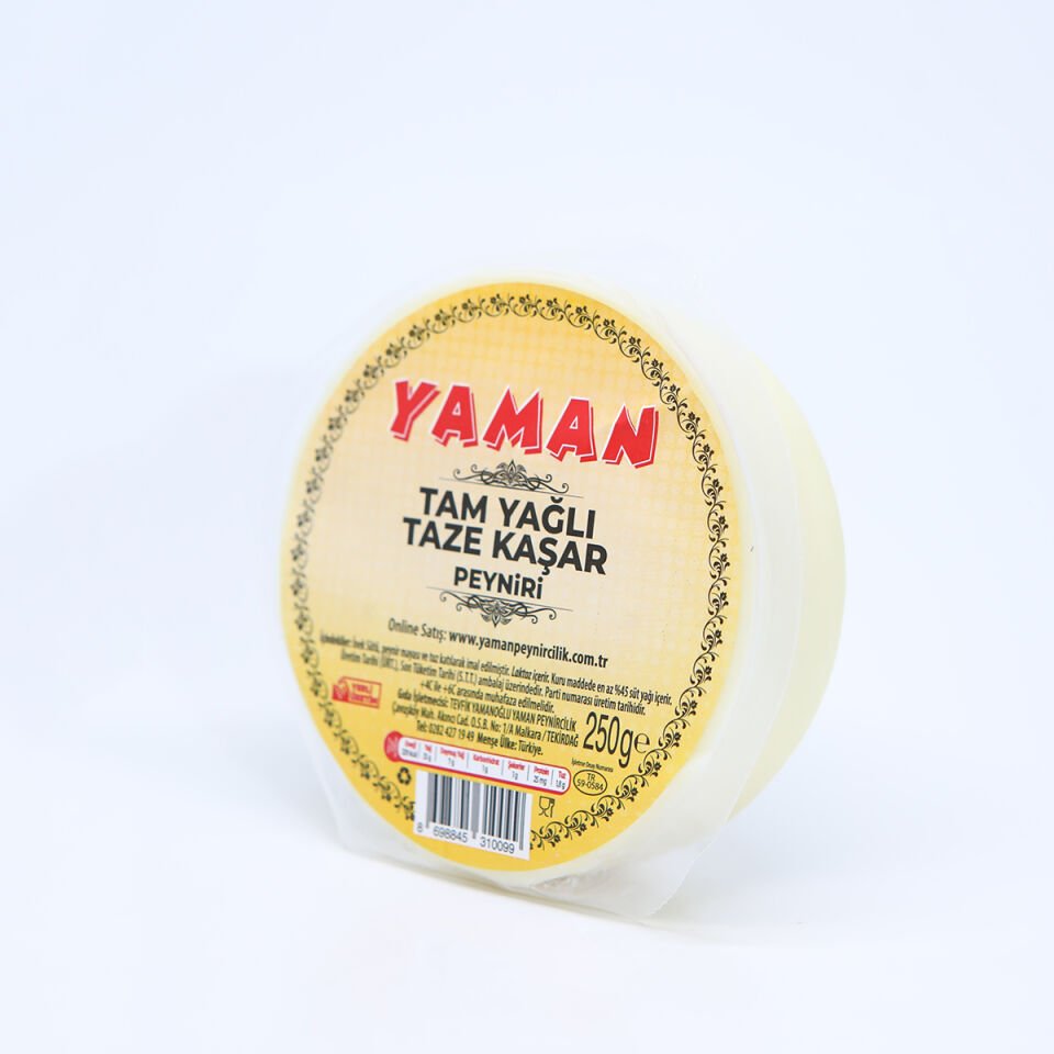 YAMAN TAZE KAŞAR PEYNİRİ (250Gr)