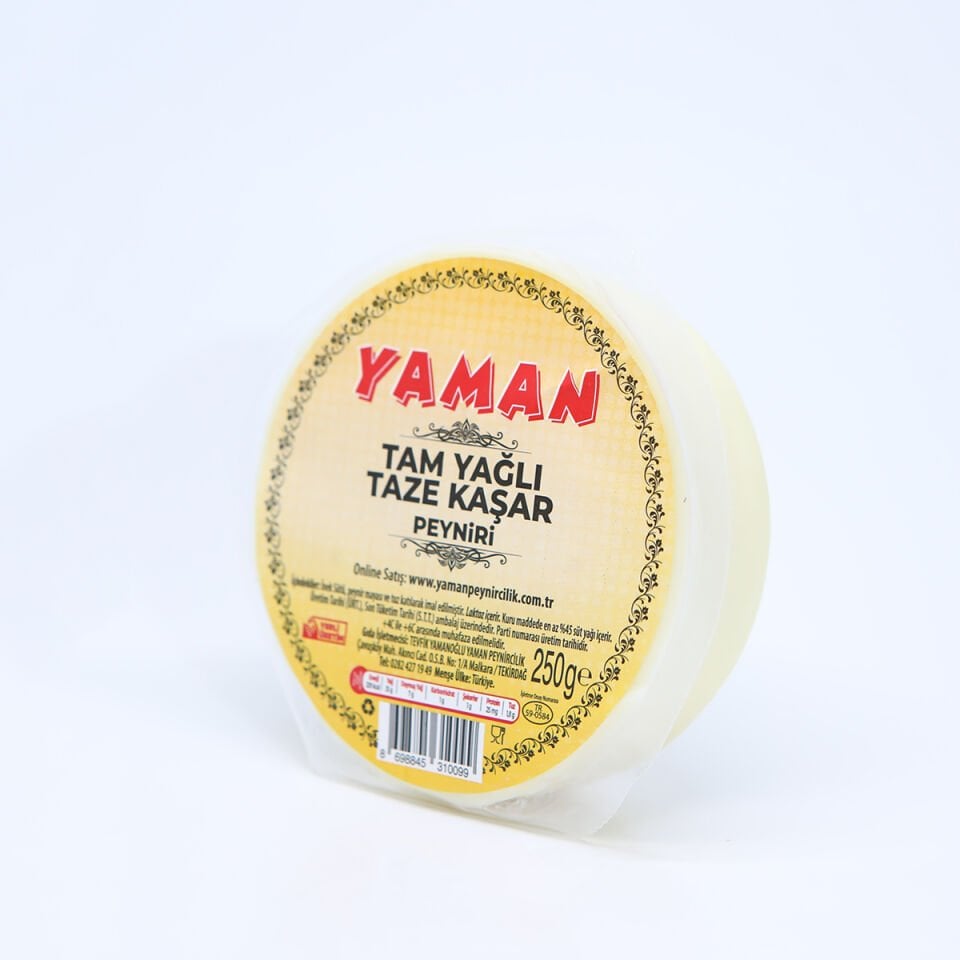 YAMAN TAZE KAŞAR PEYNİRİ (250Gr)
