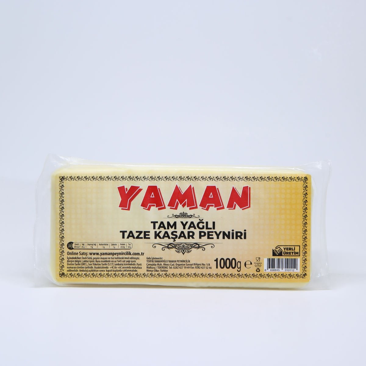 YAMAN TAZE KAŞAR PEYNİRİ (1000Gr)