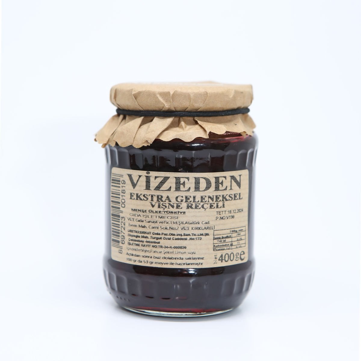 VİZEDEN VİŞNE REÇELİ (400Gr)