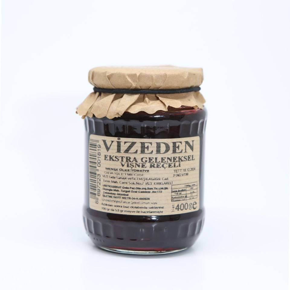 VİZEDEN VİŞNE REÇELİ (400Gr)