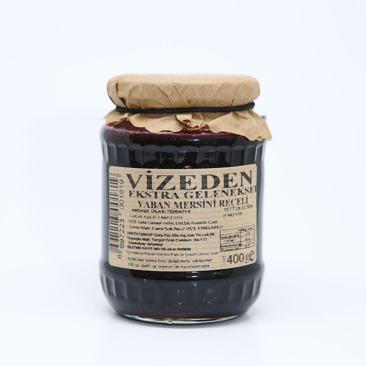 VİZEDEN YABAN MERSİNİ REÇELİ (400Gr)