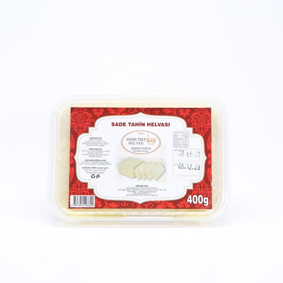 AHMETBEY TAHİN HELVA SADE (400Gr)